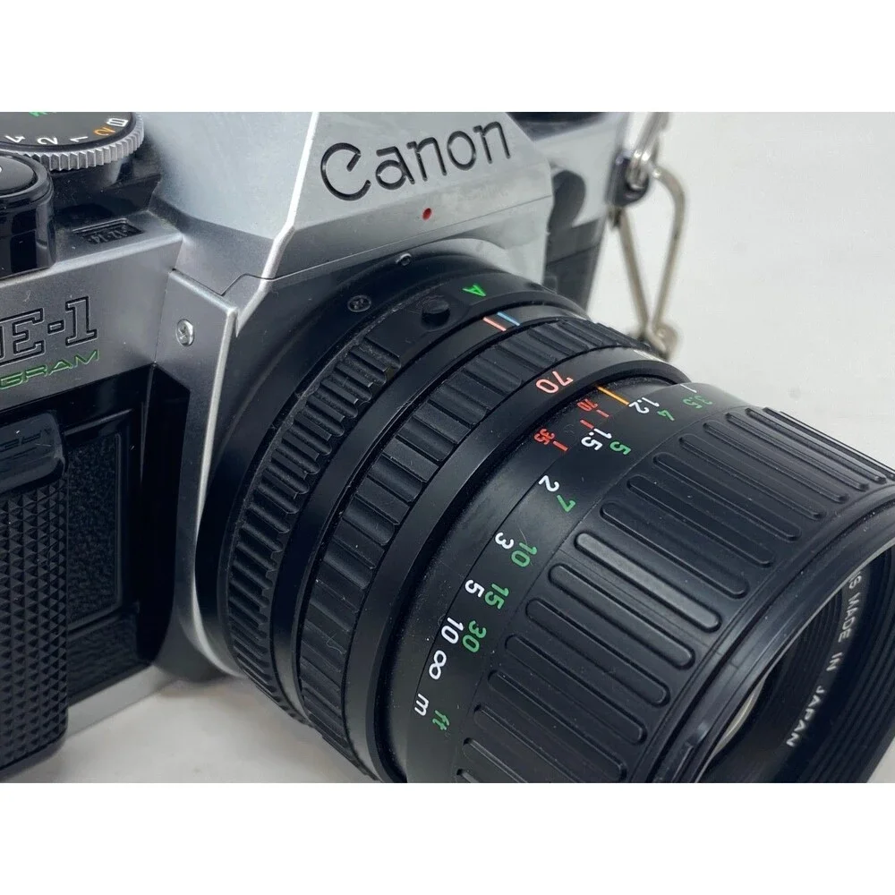 Canon AE-1 35mm Film SLR Camera Kit Lenses‎ Zoom Macro Flash 50mm 28-80 80-200